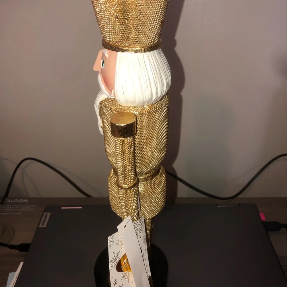 ‼️ Gold Nutcracker Holiday Figurine - Decorative Home Accent